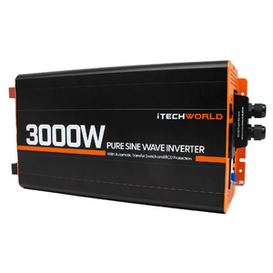 iTechWorld 3000W Pure Sine Wave Inverter with ATS and RCD (12V)