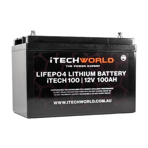 iTechWorld 100AH Lithium Deep Cycle Battery (12V)
