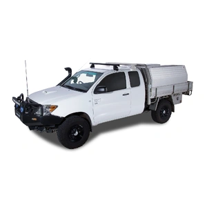 Rhino-Rack JA0204 Heavy Duty 2500 Black 1 Bar Roof Rack for TOYOTA Hilux Gen 7 Single Cab 2DR Ute (04/2005-09/2015)