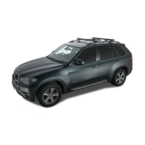 Rhino-Rack JA0494 Heavy Duty CXB Black 2 Bar Roof Rack for AUDI A6 Avant C5/4F With Roof Rails 4DR Wagon (10/1998-07/2005)