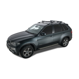 Rhino-Rack Heavy Duty CXB Black 2 Bar Roof Rack for TOYOTA Kluger Gen1 With Roof Rails 4DR SUV (11/2003-07/2007) - JA0494