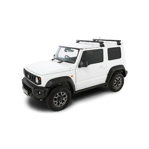 Rhino-Rack JA0631 Heavy Duty RL110 Black 2 Bar Roof Rack for TOYOTA Land Cruiser 80 Series 4DR 4WD (05/1990-03/1998)