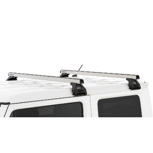 Rhino-Rack JA0718 Heavy Duty RL110 Silver 2 Bar Roof Rack for SUZUKI Jimny 2DR SUV (1/19 On) 