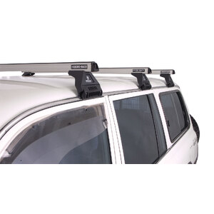 Rhino-Rack JA0762 Heavy Duty RL110 Silver 3 Bar Roof Rack for TOYOTA Land Cruiser 4DR 4WD (5/90 to 3/98) 