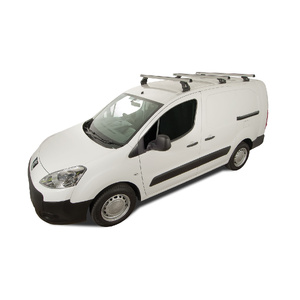 Rhino-Rack Heavy Duty RLTF Silver 3 Bar Roof Rack for CITROEN Berlingo II 4DR Van (01/2009-12/2018) - JA0781