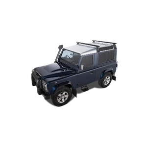 Rhino-Rack JA0804 Heavy Duty RL210 Black 2 Bar Roof Rack for LAND ROVER Defender 90 2DR 4WD (02/2010-12/2020)