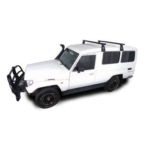 Rhino-Rack JA0805 Heavy Duty RL210 Black 2 Bar Roof Rack for TOYOTA Land Cruiser Sahara 60 Series 4DR 4WD (01/1983-04/1990)