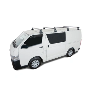 Rhino-Rack JA0847 Heavy Duty RL150 Black 4 Bar Roof Rack for TOYOTA Hiace Gen 4 2DR Van (11/1989-02/2005)