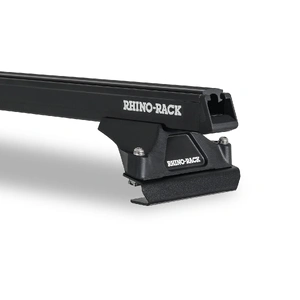 Rhino-Rack JA1022 Heavy Duty RLTF Black 2 Bar Roof Rack for ISUZU F-Series Flat Roof 4DR Truck (01/1986-Current)