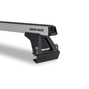 Rhino-Rack JA1028 Heavy Duty RLTF Silver 2 Bar Roof Rack for ISUZU N-Series Angled Roof 2DR Truck (01/1986-Current)