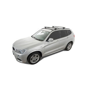 Rhino-Rack Vortex SX Black 2 Bar Roof Rack for BMW X1 48 With Flush Rails 4DR SUV (10/2016-12/2021) - JA1744