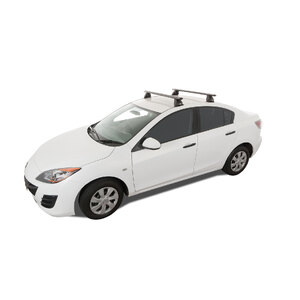 Rhino-Rack Vortex 2500 Black 2 Bar FMP Roof Rack for MAZDA Mazda 3 4DR Sedan (01/2004-03/2009) - JA1914