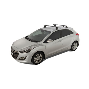 Rhino-Rack Vortex 2500 Black 2 Bar FMP Roof Rack for HYUNDAI i30 GD 5DR Hatch (05/2012-03/2017) - JA1914