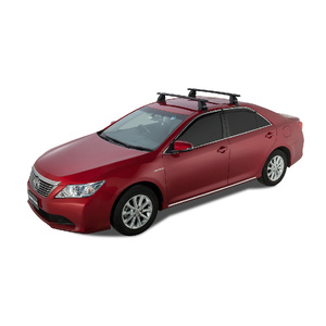 Rhino-Rack Vortex 2500 Black 2 Bar Roof Rack for TOYOTA Aurion GSV50R 4DR Sedan (04/2012-10/2017) - JA1920
