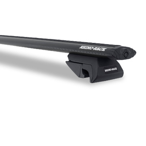 Rhino-Rack Vortex SX Black 2 Bar Roof Rack for MITSUBISHI Outlander With Roof Rails 4DR Wagon (02/2003-10/2006) - JA1933