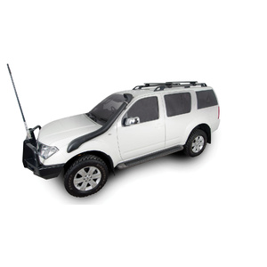 Rhino-Rack Vortex SX Black 2 Bar Roof Rack for NISSAN Pathfinder With Roof Rails 4DR 4WD (07/2005-09/2013) - JA1936