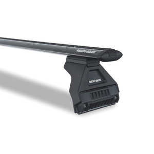 Rhino-Rack Vortex RL110 Black 2 Bar Roof Rack for FORD Falcon BA - BF With Factory Track 5DR Wagon (09/2002-04/2008) - JA2111