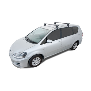 Rhino-Rack Vortex 2500 Black 2 Bar Roof Rack for TOYOTA Avensis 5DR Wagon (12/2001-11/2010) - JA2156