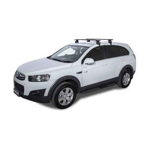 Rhino-Rack Vortex 2500 Black 2 Bar Roof Rack for HOLDEN Captiva CG 4DR Wagon (10/2006-02/2011) - JA2171
