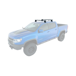 Rhino-Rack Vortex 2500 Black 2 Bar Roof Rack for HOLDEN Colorado Space Cab 2DR Ute (06/2012-Current) - JA2225