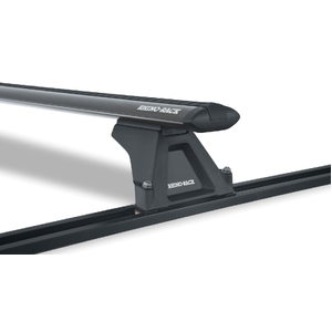 Rhino-Rack Vortex RLTF Trackmount Black 2 Bar Roof Rack for MITSUBISHI Triton ML/MN Dual Cab 4DR Ute (07/2006-03/2015) - JA2248