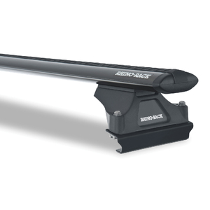 Rhino-Rack Vortex RLTP Black 2 Bar Roof Rack for HOLDEN Combo XC 2DR Van (09/2002-Current) - JA2260