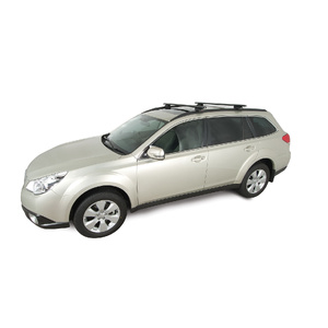 Rhino-Rack Vortex SX Black 2 Bar Roof Rack for SUBARU Outback 4th Gen With Roof Rails 4DR SUV (09/2009-08/2014) - JA2265