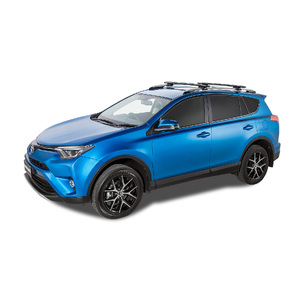 Rhino-Rack Vortex SX Black 2 Bar Roof Rack for TOYOTA Rav4 Gen 4 XA40 With Roof Rails 5DR SUV (12/2012-04/2019) - JA2269