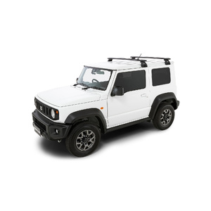 Rhino-Rack Vortex RL110 Black 2 Bar Roof Rack for TOYOTA Land Cruiser 80 Series 4DR 4WD (05/1990-03/1998) - JA2491