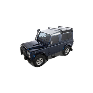 Rhino-Rack Vortex RL210 Black 2 Bar Roof Rack for LAND ROVER Defender 90 2DR 4WD (02/2010-12/2020) - JA2737