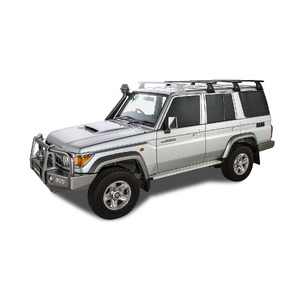 Rhino-Rack Vortex RL150 Black 3 Bar Roof Rack for TOYOTA Land Cruiser 76 Series 4DR 4WD (03/2007-Current) - JA2773