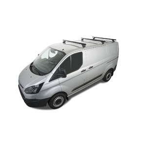 Rhino-Rack Heavy Duty RLTP Black 3 Bar Roof Rack for FORD Transit Custom Gen1 SWB 2DR Van (01/2014-12/2023) - JA5418