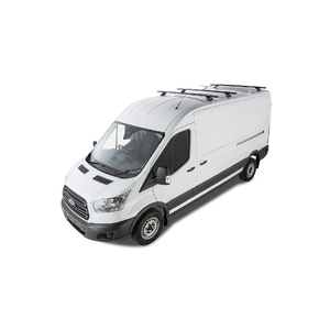 Rhino-Rack Vortex RLTP Black 3 Bar Roof Rack for FORD Transit LWB (Mid/High Roof) 2DR Van (01/2014-Current) - JA6337