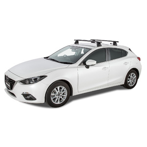 Rhino-Rack Vortex 2500 Black 2 Bar FMP Roof Rack for SUBARU Tribeca 4DR SUV (11/2006-01/2014) - JA6345