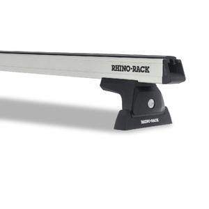 Rhino-Rack JA7940 Heavy Duty RLT600 Ditch Mount Silver 1 Bar Roof Rack for RAM 1500 2DR Ute (1/11 to 12/18) Regular Cab