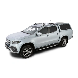 Rhino-Rack JA7952 Vortex StealthBar Silver 2 Bar Roof Rack for MERCEDES BENZ X-Class With Roof Rails 4DR Ute (04/2018-Current)