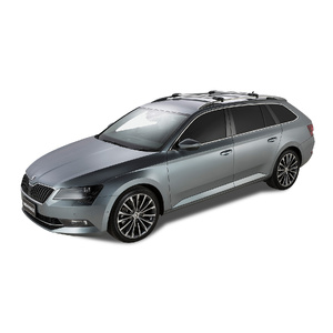 Rhino-Rack Vortex StealthBar Silver 2 Bar Roof Rack for SKODA Superb With Roof Rails 4DR Wagon (03/2016-Current) - JA7954