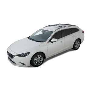 Rhino-Rack Vortex StealthBar Black 2 Bar Roof Rack for MAZDA Mazda 6 With Roof Rails 4DR Wagon (12/2012-Current) - JA7970