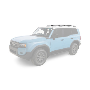 Rhino-Rack Vortex StealthBar Black 2 Bar Roof Rack for TOYOTA Prado 250 Series With Roof Rails 5DR 4WD (01/2024-Current) - JA7971