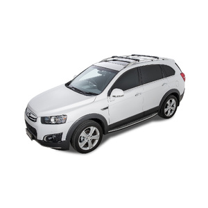 Rhino-Rack Vortex StealthBar Black 2 Bar Roof Rack for HOLDEN Captiva 7 CG Series II With Roof Rails 4DR Wagon (02/2011-Current) - JA7973