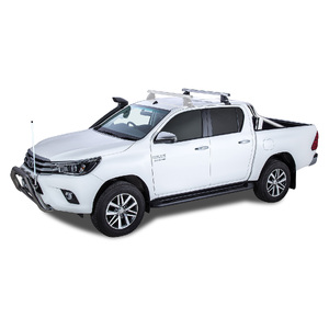 Rhino-Rack Heavy Duty 2500 Silver 1 Bar Roof Rack (Rear) for TOYOTA Hilux Gen 8 Double Cab 4DR Ute (10/2015-Current) - JA7994