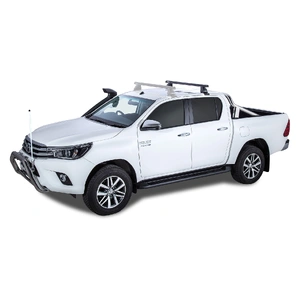 Rhino-Rack JA7995 Heavy Duty 2500 Black 1 Bar Roof Rack (Rear) for TOYOTA Hilux Gen 8 Double Cab 4DR Ute (10/2015-12/2025)