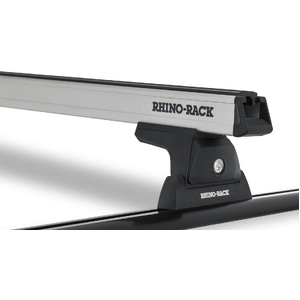 Rhino-Rack JA8118 Heavy Duty RLT600 Trackmount Silver 1 Bar Roof Rack for TOYOTA Tundra 4DR Ute (1/07 to 12/21) Crew Max