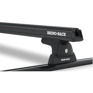 Rhino-Rack JA8119 Heavy Duty RLT600 Trackmount Black 1 Bar Roof Rack for TOYOTA Tundra Gen2 Crew Max 4DR Ute (01/2007-12/2021)