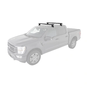 Rhino-Rack JA8135 Heavy Duty 2500 Black 2 Bar Roof Rack for FORD F150 13th Gen Super Cab 2DR Ute (01/2015-12/2020)