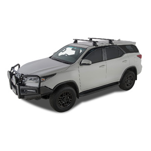 Rhino-Rack Vortex 2500 Black 2 Bar Roof Rack for TOYOTA Fortuner GX 5DR SUV (11/2015-Current) - JA8326