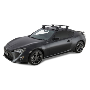 Rhino-Rack Vortex 2500 Ditch Mount Black 2 Bar Roof Rack for SUBARU BRZ Bare Roof 2DR Coupe (07/2012-Current) - JA8363