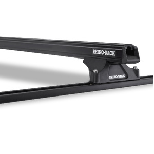 Rhino-Rack Heavy Duty RLTP Trackmount Black 2 Bar Roof Rack for TOYOTA Hilux Dual Cab 4DR Ute (11/1997-04/2005) - JA8708