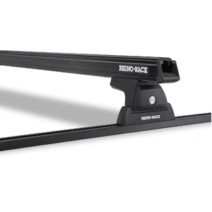 Rhino-Rack JA8724 Heavy Duty RLT600 Trackmount Black 1 Bar Roof Rack for FORD F350 Crew Cab 4DR Ute (01/2008-Current)