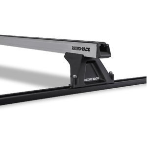 Rhino-Rack Heavy Duty RLTF Trackmount Silver 2 Bar Roof Rack for HOLDEN Combo SB 2DR Van (03/1996-08/2002) - JA8736